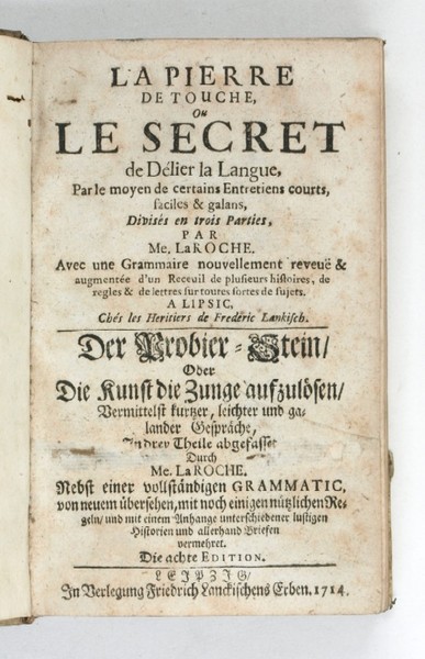 La pierre de touche, ou Le Secret de délier la …