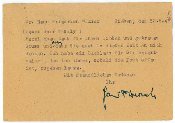 Ms. Bildpostkarte mit U.