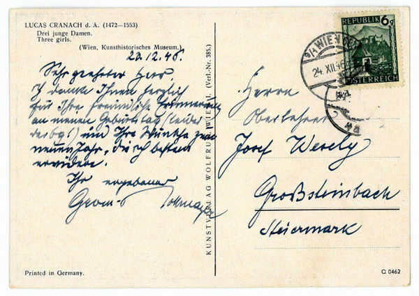 Eigenh. Bildpostkarte mit U.