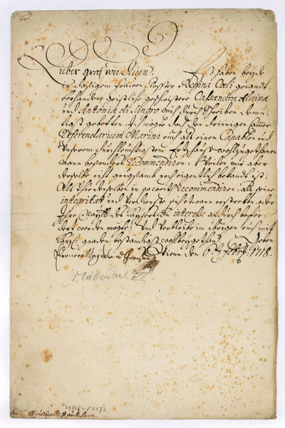 Brief mit eigenh. U.