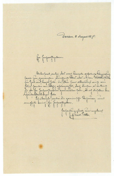 Eigenh. Brief mit U.