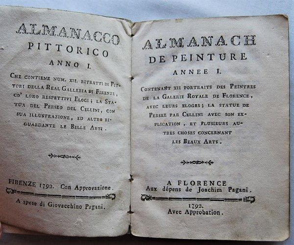 ALMANACCO PITTORICO ANNO I. ALMANACH DE PEINTURE ANNEE I.