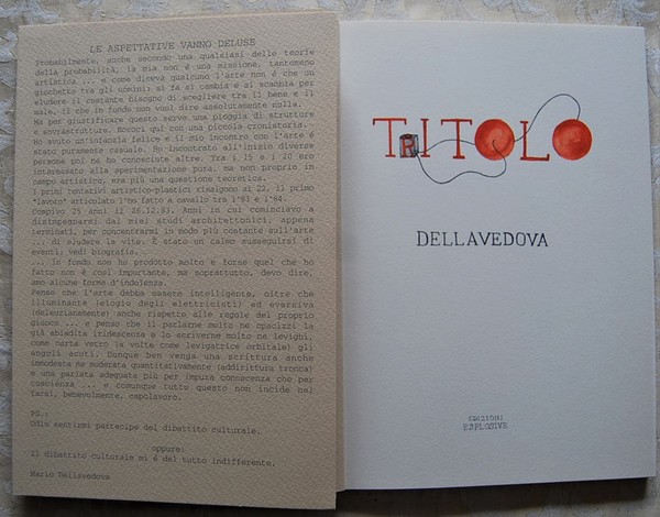 TRITOLO. DELLAVEDOVA MARIO.