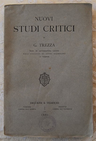 NUOVI STUDI CRITICI.