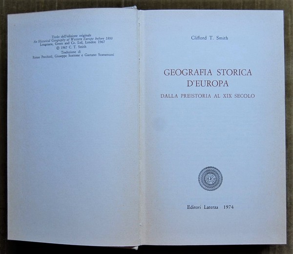 GEOGRAFIA STORICA D'EUROPA. DALLA PREISTORIA AL XIX SECOLO.