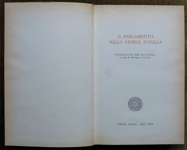 IL PARLAMENTO STORIA D'ITALIA.