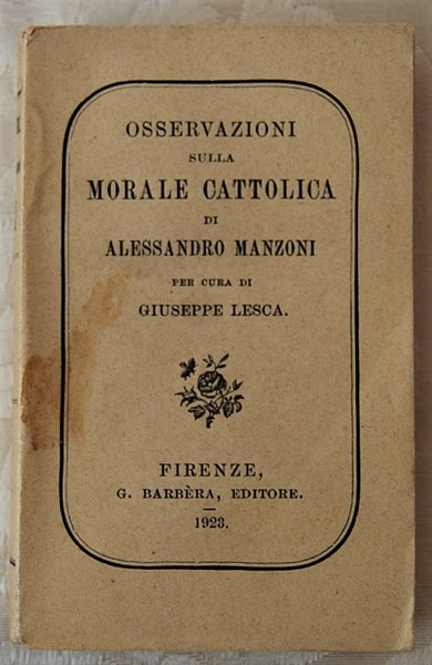 OSSERVAZIONI SULLA MORALE CATTOLICA.