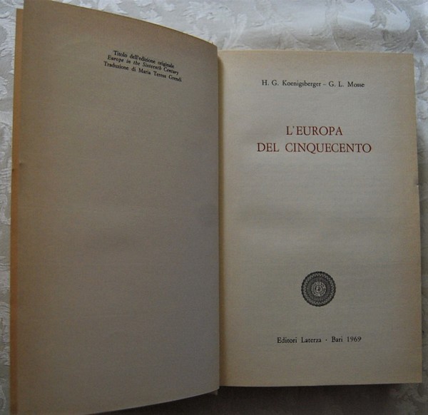 L'EUROPA DEL CINQUECENTO.