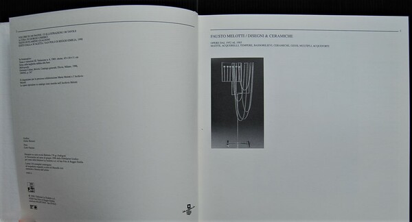 FAUSTO MELOTTI. DISEGNI E CERAMICHE. OPERE DAL 1952 AL 1985.