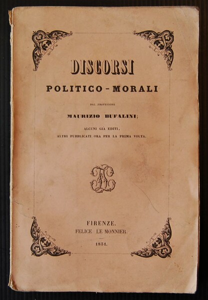 DISCORSI POLITICO MORALI.