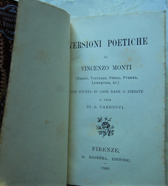 VERSIONI POETICHE.