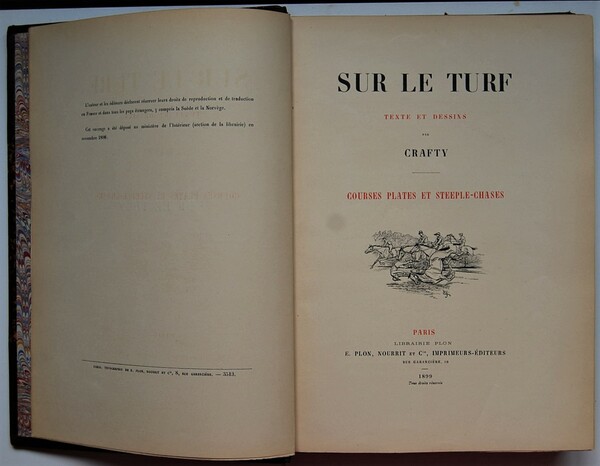 SUR LE TURF. TEXTES ET DESSINS PAR CRAFTY. COURSES PLATES …