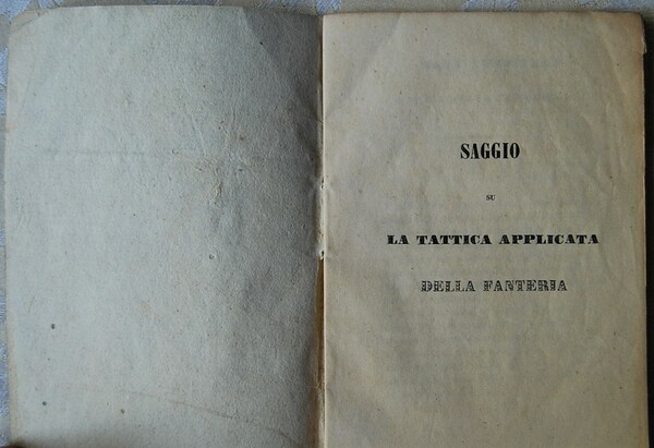 SAGGIO SU LA TATTICA APPLICATA DELLA FANTERIA.