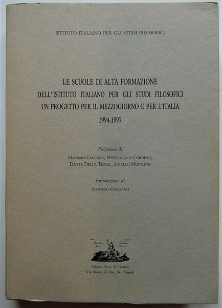 LE SCUOLE DI ALTA FORMAZIONE DELL'ISTITUTO ITALIANO PER GLI STUDI …
