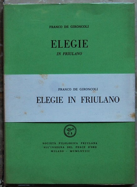 ELEGIE IN FRIULANO.