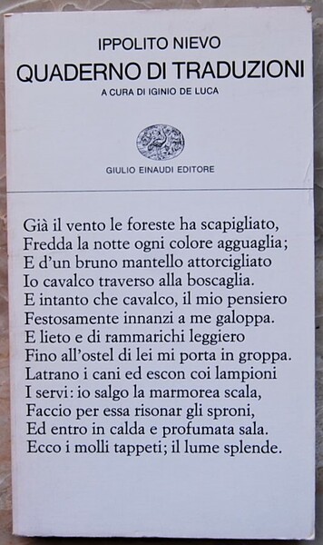 QUADERNO DI TRADUZIONI.