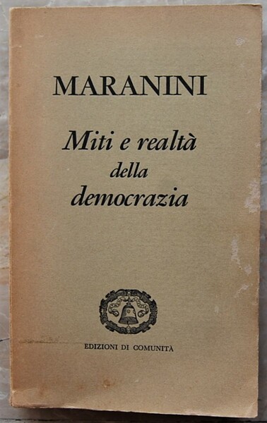 MITI E REALTA' DELLA DEMOCRAZIA.