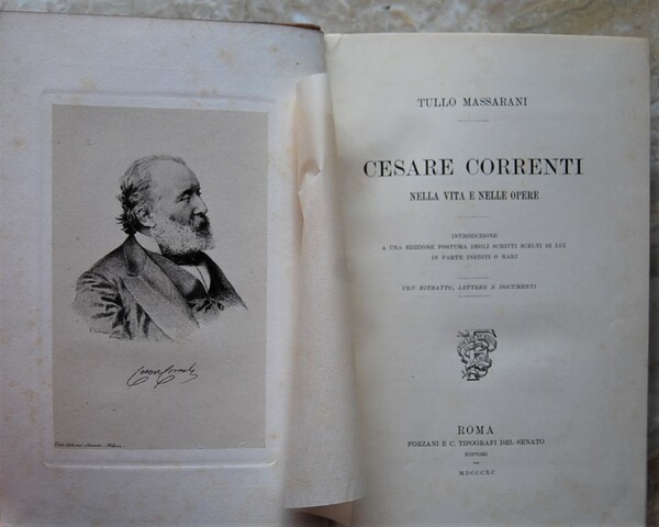 CESARE CORRENTI NELLA VITA E NELLE OPERE.