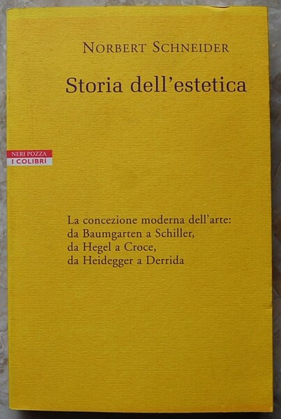 STORIA DELL'ESTETICA.