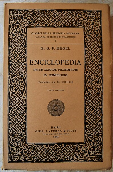 ENCICLOPEDIA DELLE SCIENZE FILOSOFICHE IN COMPENSIO.