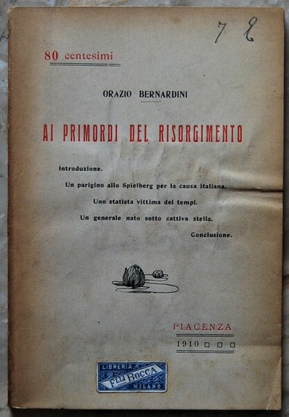 AI PRIMORDI DEL RISORGIMENTO.