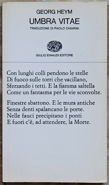 UMBRA VITAE.