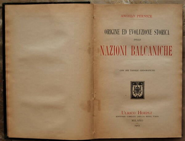 ORIGINE ED EVOLUZIONE DELLE NAZIONI BALCANICHE.