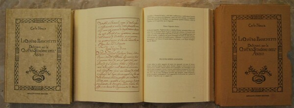 LI QUATTRO BANCHETTI DESTINATI PER LE QUATTRO STAGIONI DELL'ANNO.
