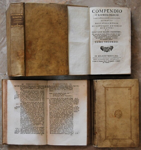 COMPENDIO CRONOLOGICO STORICO PROFANO ECCLESIASTICO. ESTRATTO DAGLI ANNALI D'ITALIA DI …