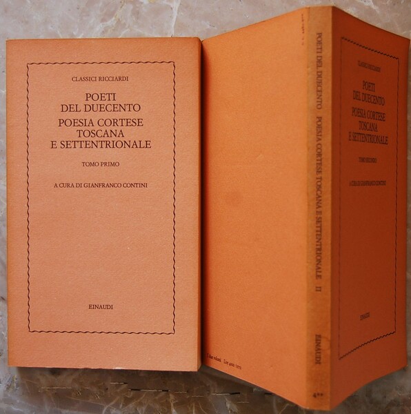 POETI DEL DUECENTO. POESIA CORTESE TOSCANA E SETTENTRIONALE.