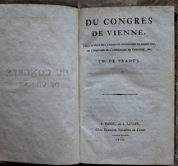 DU CONGRES DE VIENNE.