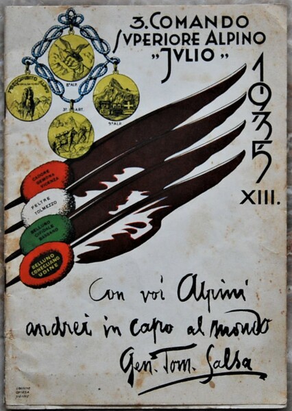 TERZO COMANDO SUPERIORE ALPINO JULIO. 1935.