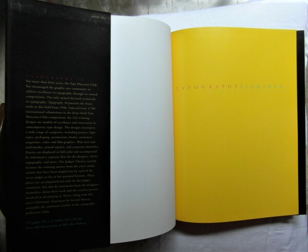 TYPOGRAPHY EIGHTEEN. 43ND EXHIBITION. THE ANNUAL OF THE TYPE DIRECTORS …