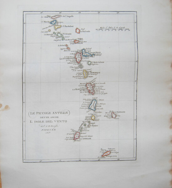 Le piccole Antille Dette anche l'Isole del Vento.