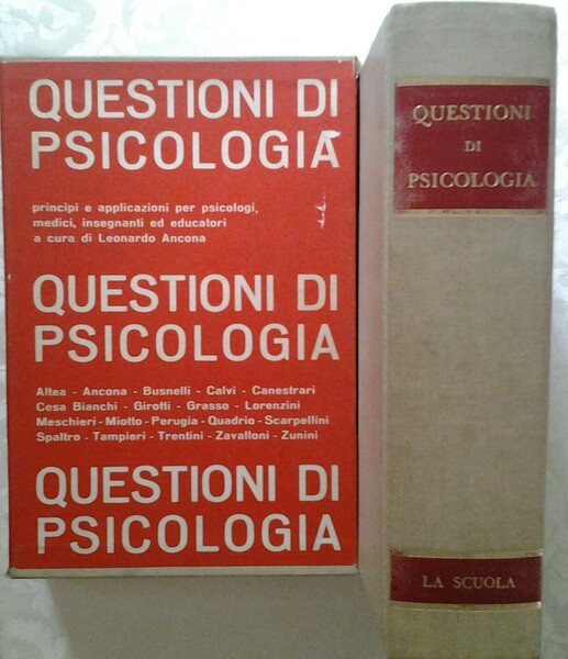 QUESTIONI DI PSICOLOGIA PRINCIPI E APPLICAZIONI PER PSICOLOGI, MEDICI, INSEGNANTI …