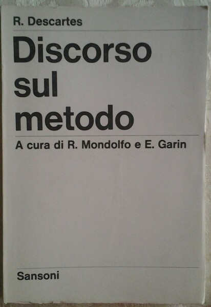 DISCORSO SUL METODO.