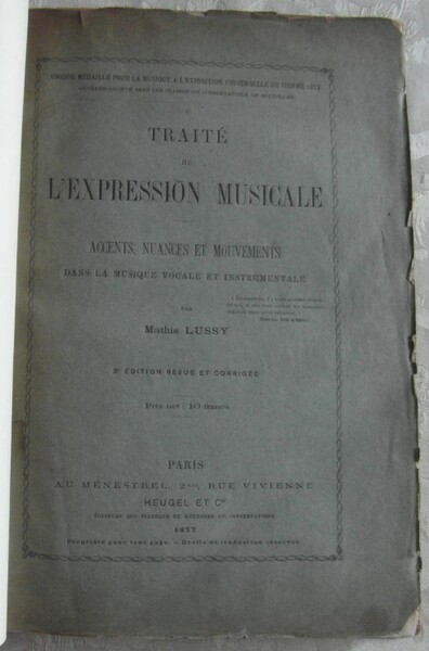 TRAITE' DE L'EXPRESSION MUSICALE. ACCENTS, NUANCES ET MOUVEMENTS DANS LA …