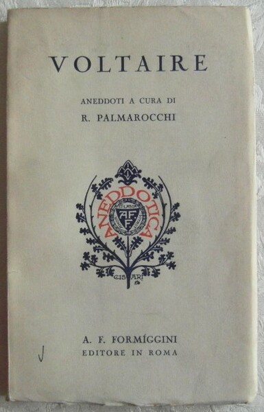 VOLTAIRE. ANEDDOTI.