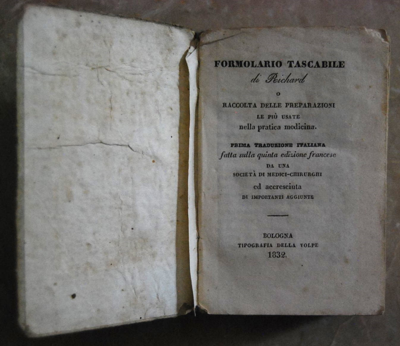 FORMOLARIO TASCABILE DI RICHARD O RACCOLTA DELLE PREPARAZIONE LE PIU' …