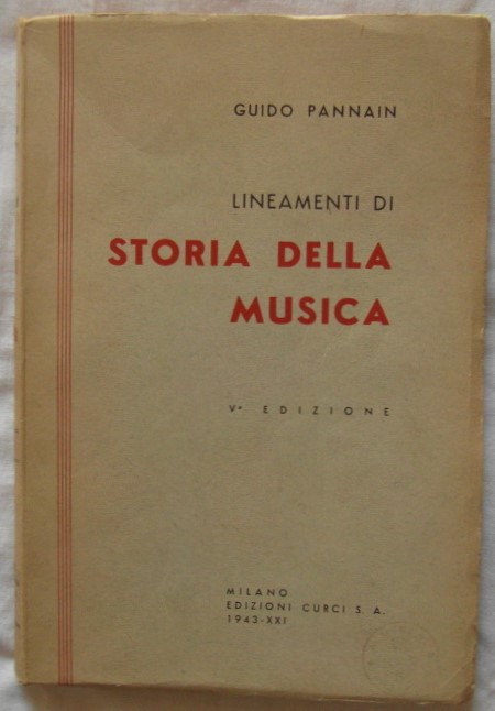 LINEAMENTI DI STORIA DELLA MUSICA.