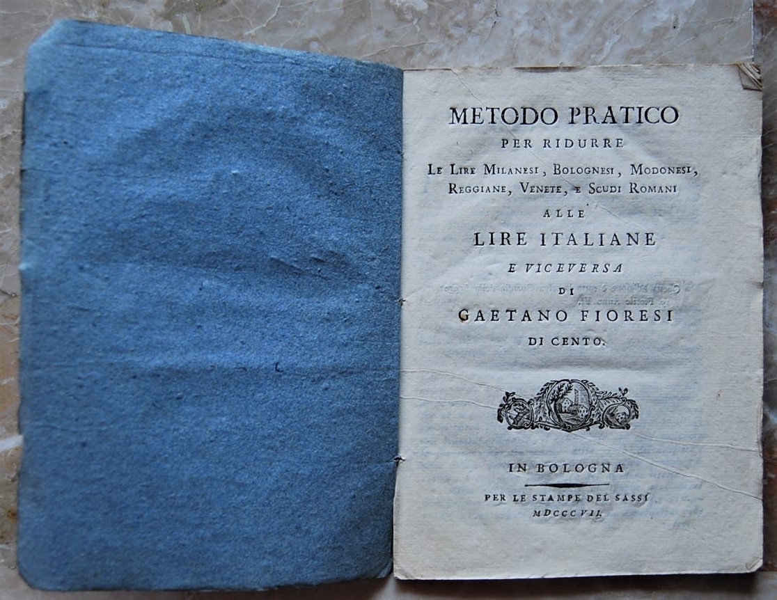METODO PRATICO PER RIDURRE LE LIRE MILANESI, BOLOGNESI, MODONESI, REGGIANE, …