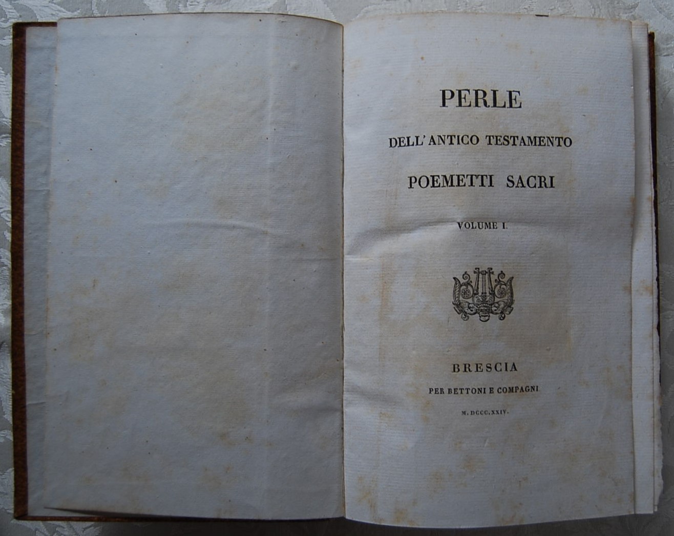 PERLE DELL'ANTICO TESTAMENTO. POEMETTI SACRI.