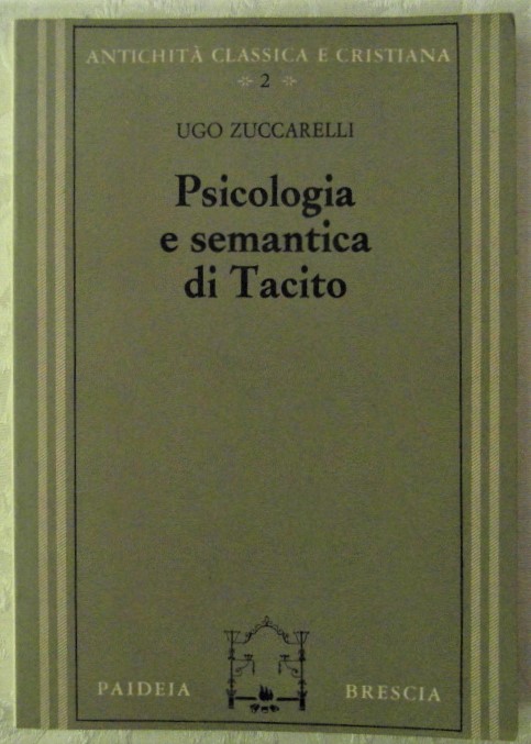 PSICOLOGIA E SEMANTICA DI TACITO.