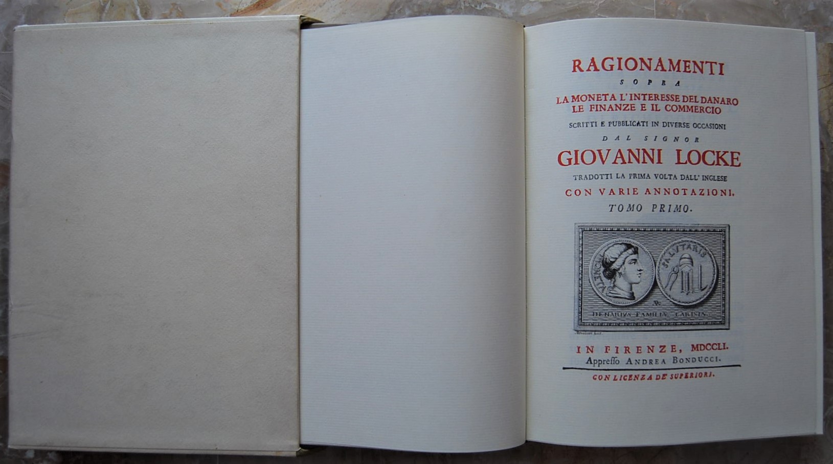 RAGIONAMENTI SOPRA LA MONETA L'INTERESSE DEL DANARO LE FINANZE E …