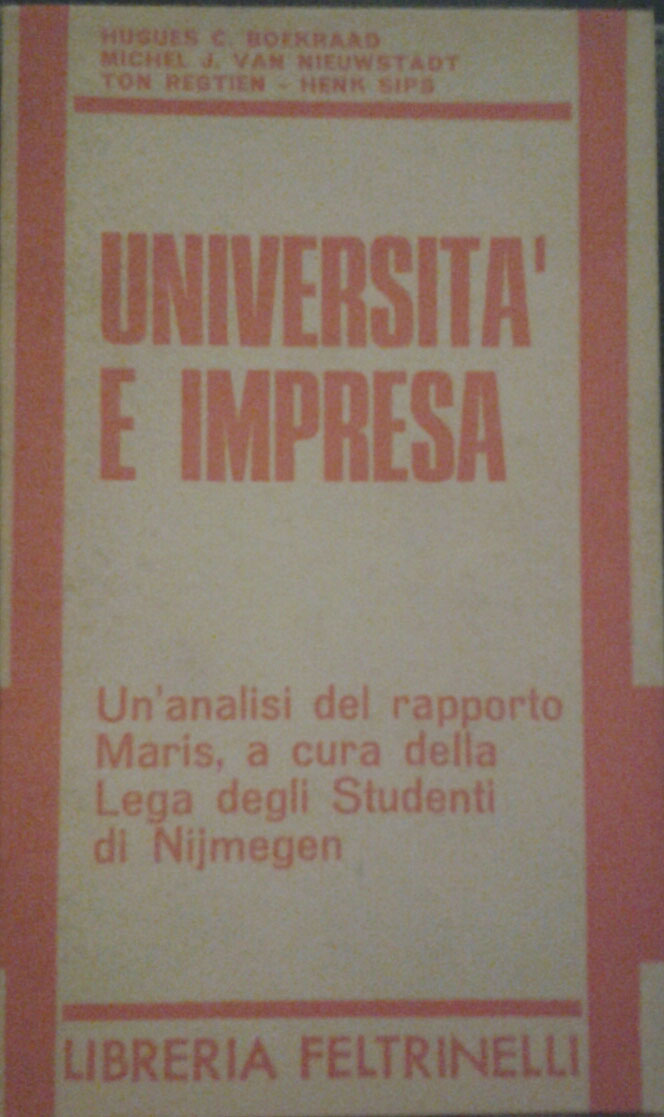 UNIVERSITÀ E IMPRESA. Un'analisi del rapporto Maris, a cura della …