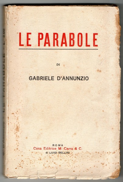 LE PARABOLE di GABRIELE D'ANNUNZIO