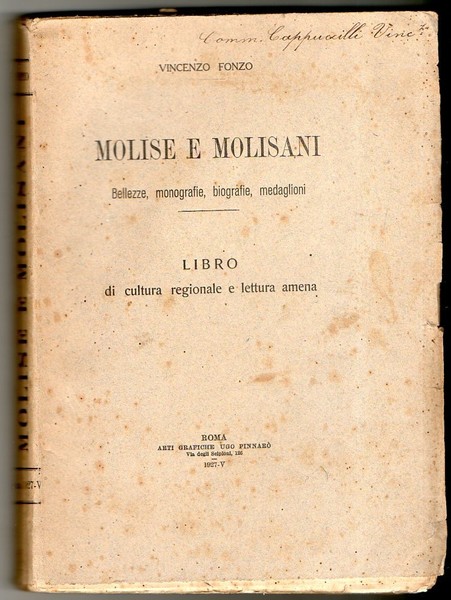 MOLISE E MOLISANI Bellezze Monografie Biografie Medaglioni