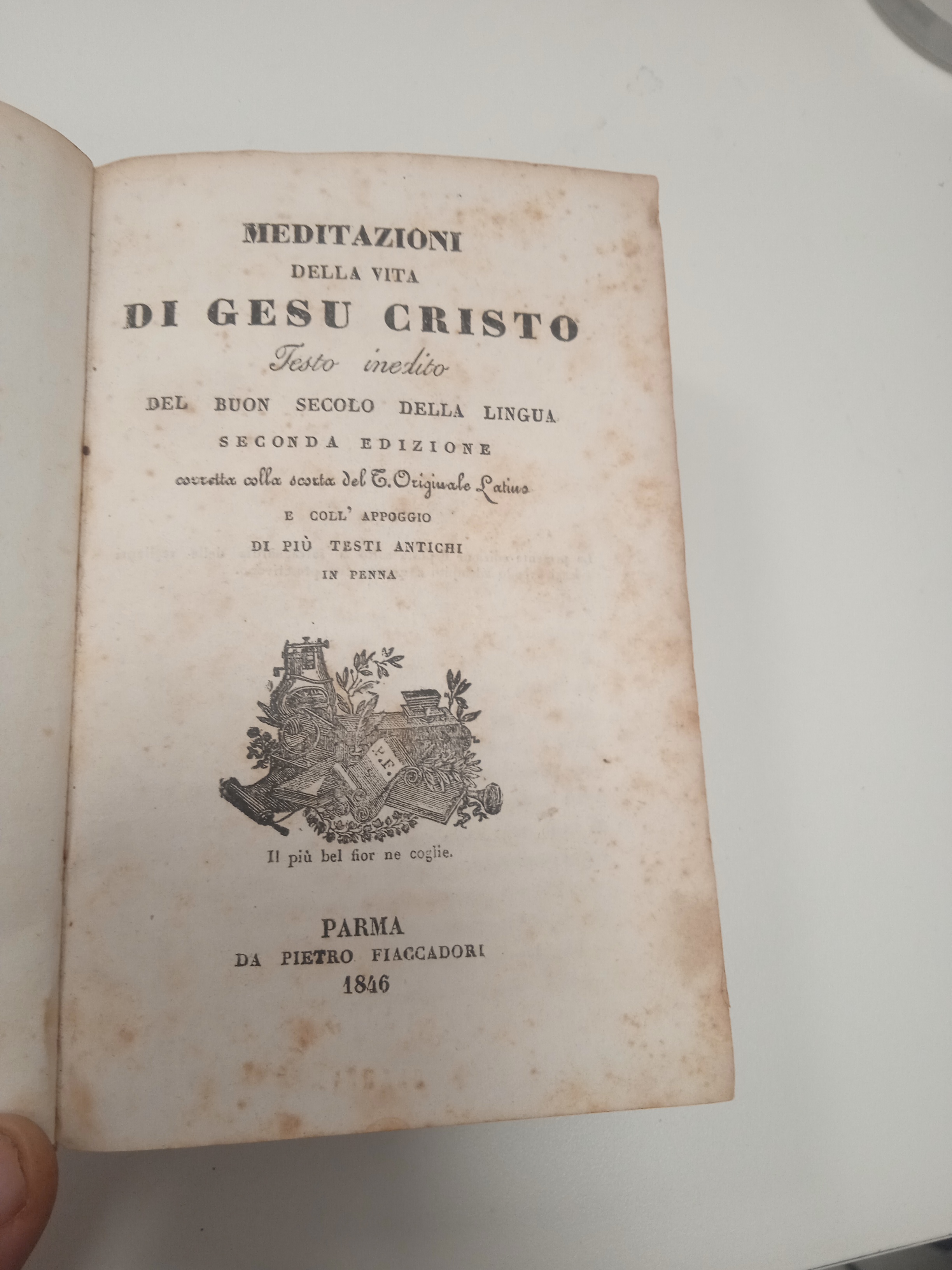 Meditazione della vita di. Gesù Cristo