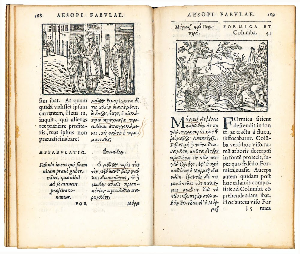 Aesopi Phrygis Fabulae elegantissimis eiconibus veras animalium species ad vivum …