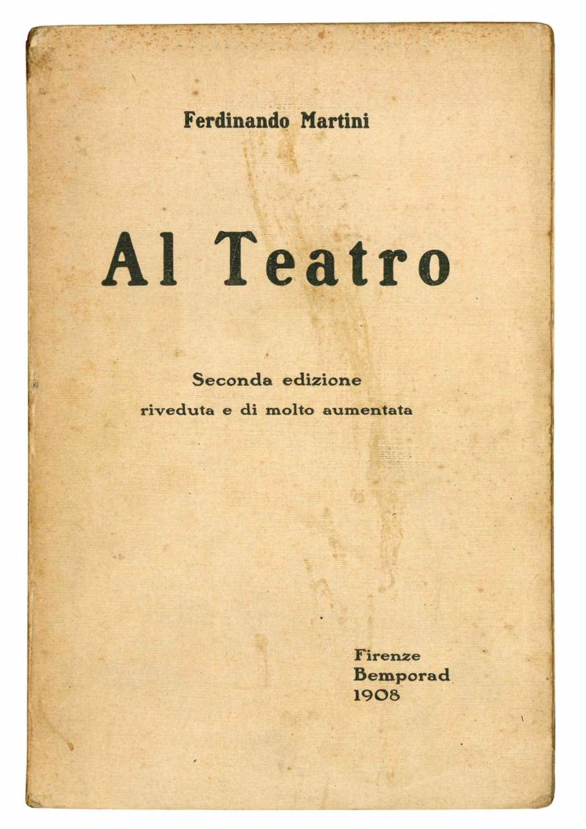 Al Teatro. Seconda edizione riveduta e di molto aumentata.